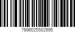 Código de barras (EAN, GTIN, SKU, ISBN): '7896025502895'
