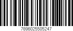 Código de barras (EAN, GTIN, SKU, ISBN): '7896025505247'