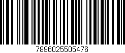 Código de barras (EAN, GTIN, SKU, ISBN): '7896025505476'
