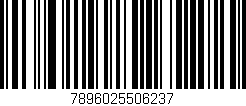 Código de barras (EAN, GTIN, SKU, ISBN): '7896025506237'