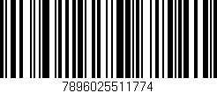 Código de barras (EAN, GTIN, SKU, ISBN): '7896025511774'