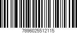 Código de barras (EAN, GTIN, SKU, ISBN): '7896025512115'