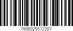 Código de barras (EAN, GTIN, SKU, ISBN): '7896025512207'