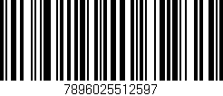Código de barras (EAN, GTIN, SKU, ISBN): '7896025512597'