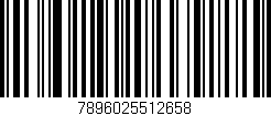 Código de barras (EAN, GTIN, SKU, ISBN): '7896025512658'