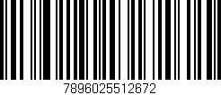 Código de barras (EAN, GTIN, SKU, ISBN): '7896025512672'