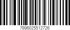 Código de barras (EAN, GTIN, SKU, ISBN): '7896025512726'