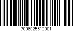 Código de barras (EAN, GTIN, SKU, ISBN): '7896025512801'
