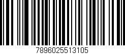 Código de barras (EAN, GTIN, SKU, ISBN): '7896025513105'