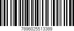 Código de barras (EAN, GTIN, SKU, ISBN): '7896025513389'