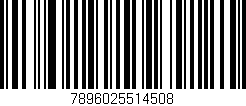 Código de barras (EAN, GTIN, SKU, ISBN): '7896025514508'