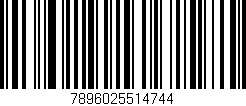 Código de barras (EAN, GTIN, SKU, ISBN): '7896025514744'