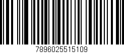 Código de barras (EAN, GTIN, SKU, ISBN): '7896025515109'