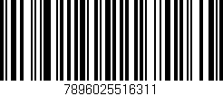 Código de barras (EAN, GTIN, SKU, ISBN): '7896025516311'