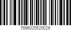 Código de barras (EAN, GTIN, SKU, ISBN): '7896025520028'