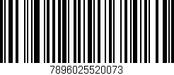 Código de barras (EAN, GTIN, SKU, ISBN): '7896025520073'