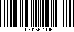 Código de barras (EAN, GTIN, SKU, ISBN): '7896025521186'