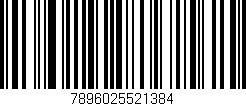 Código de barras (EAN, GTIN, SKU, ISBN): '7896025521384'