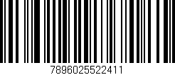 Código de barras (EAN, GTIN, SKU, ISBN): '7896025522411'