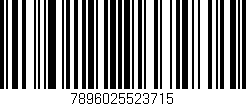 Código de barras (EAN, GTIN, SKU, ISBN): '7896025523715'