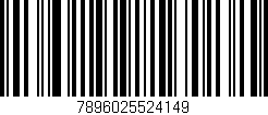Código de barras (EAN, GTIN, SKU, ISBN): '7896025524149'