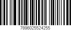 Código de barras (EAN, GTIN, SKU, ISBN): '7896025524255'