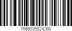 Código de barras (EAN, GTIN, SKU, ISBN): '7896025524286'