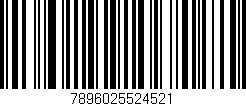 Código de barras (EAN, GTIN, SKU, ISBN): '7896025524521'
