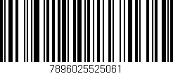 Código de barras (EAN, GTIN, SKU, ISBN): '7896025525061'