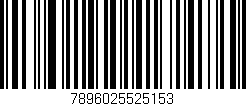 Código de barras (EAN, GTIN, SKU, ISBN): '7896025525153'
