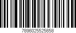 Código de barras (EAN, GTIN, SKU, ISBN): '7896025525658'