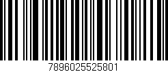 Código de barras (EAN, GTIN, SKU, ISBN): '7896025525801'