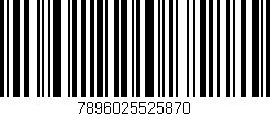 Código de barras (EAN, GTIN, SKU, ISBN): '7896025525870'