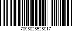 Código de barras (EAN, GTIN, SKU, ISBN): '7896025525917'