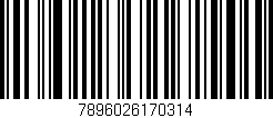 Código de barras (EAN, GTIN, SKU, ISBN): '7896026170314'
