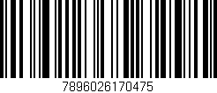 Código de barras (EAN, GTIN, SKU, ISBN): '7896026170475'