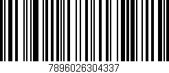 Código de barras (EAN, GTIN, SKU, ISBN): '7896026304337'