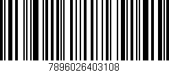 Código de barras (EAN, GTIN, SKU, ISBN): '7896026403108'