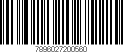 Código de barras (EAN, GTIN, SKU, ISBN): '7896027200560'