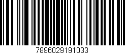Código de barras (EAN, GTIN, SKU, ISBN): '7896029191033'