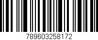 Código de barras (EAN, GTIN, SKU, ISBN): '789603258172'