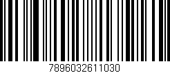 Código de barras (EAN, GTIN, SKU, ISBN): '7896032611030'