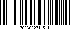 Código de barras (EAN, GTIN, SKU, ISBN): '7896032611511'