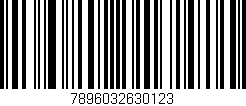 Código de barras (EAN, GTIN, SKU, ISBN): '7896032630123'