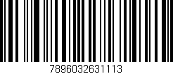 Código de barras (EAN, GTIN, SKU, ISBN): '7896032631113'