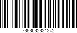 Código de barras (EAN, GTIN, SKU, ISBN): '7896032631342'