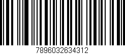 Código de barras (EAN, GTIN, SKU, ISBN): '7896032634312'