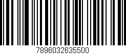 Código de barras (EAN, GTIN, SKU, ISBN): '7896032635500'