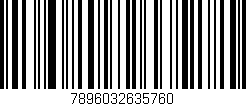 Código de barras (EAN, GTIN, SKU, ISBN): '7896032635760'