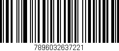 Código de barras (EAN, GTIN, SKU, ISBN): '7896032637221'
